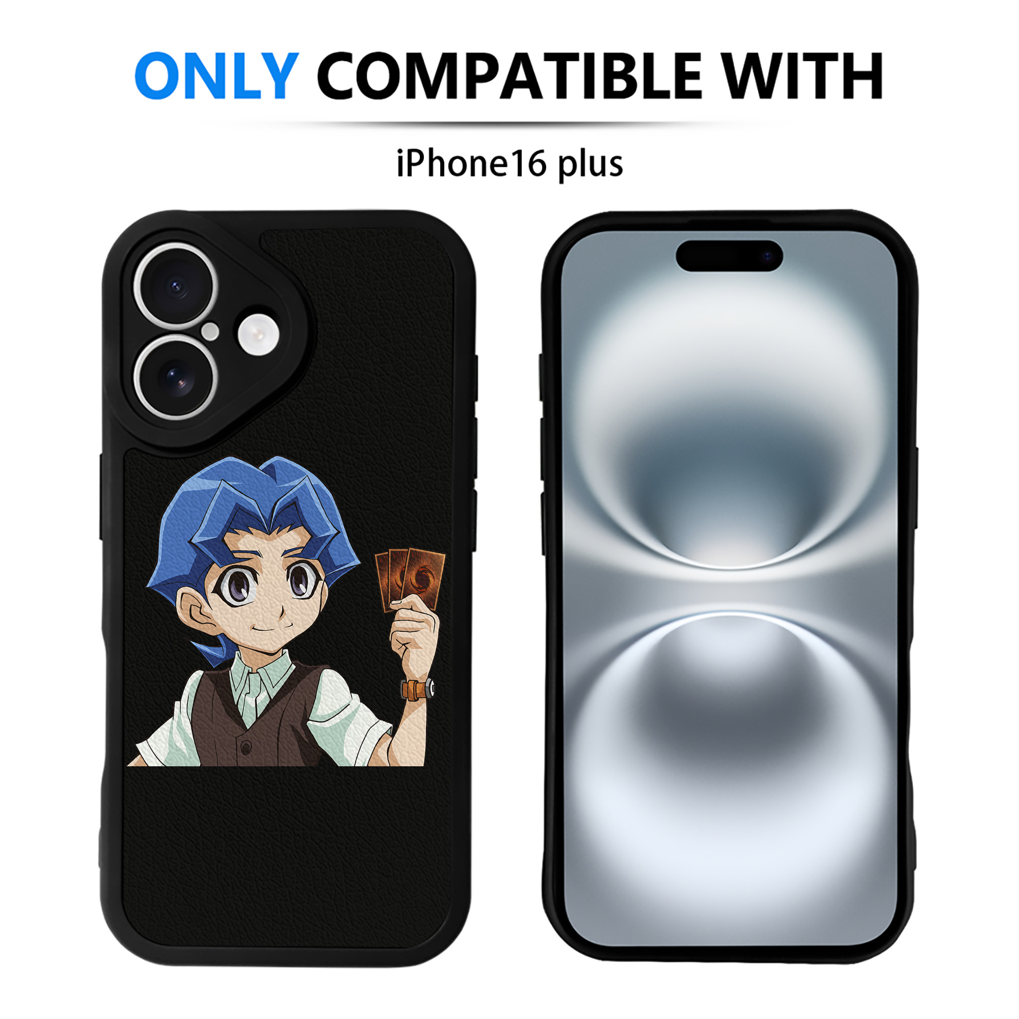 遊☆戯☆王 Yu-Gi-Oh! 【iPhone 16シリーズ対応】シリコンスマホケース（レザー調） 材質：シリコン